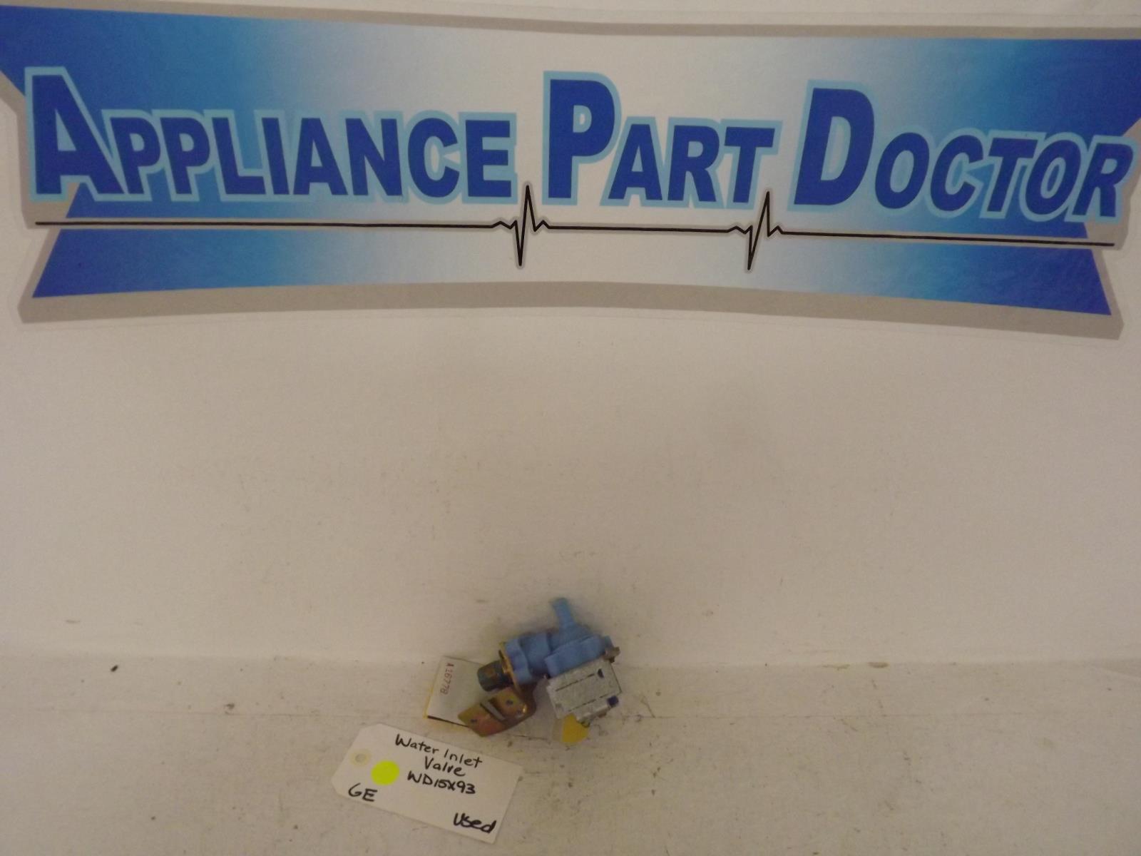 GE Dishwasher WD15X93 Water Inlet Valve Used GE Dishwasher WD15X93 Water Inlet Valve Used